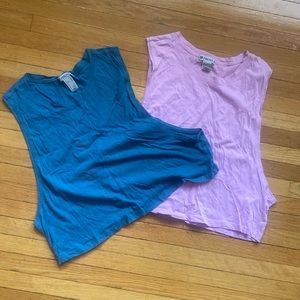 NWOT cropped muscle tanks
